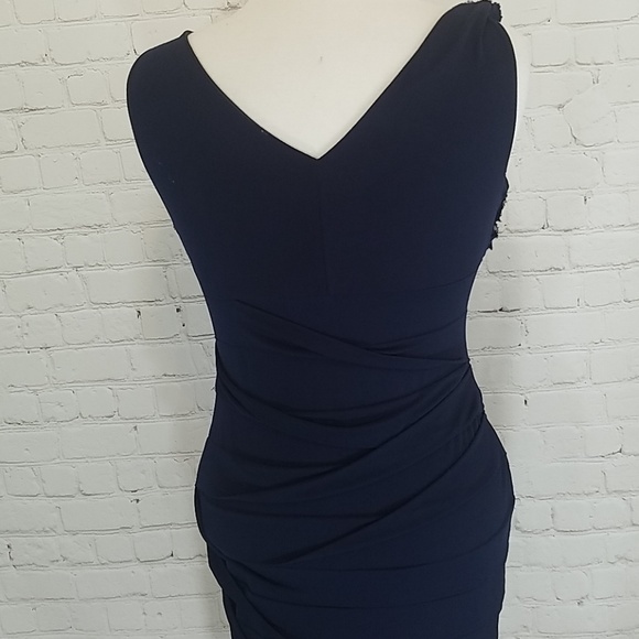 En Focus navy blue stretchy dress - Picture 5 of 7